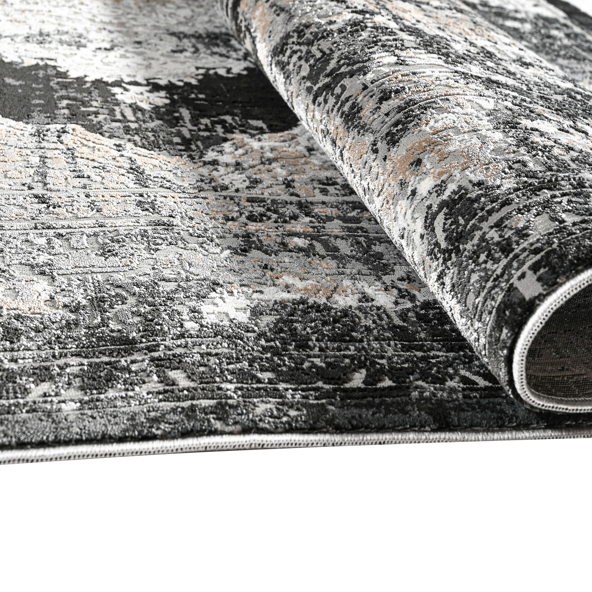 Χαλί (160X230) Polcarpet Dalia 9405 Anthracite Χαλιά Σαλονιού Χειμερινά Κλασικά Spitishop
