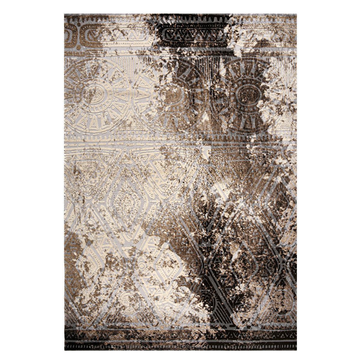 Χαλί (200X290) Polcarpet Damask 3572 Beige Grey Χαλιά Σαλονιού Χειμερινά Spitishop