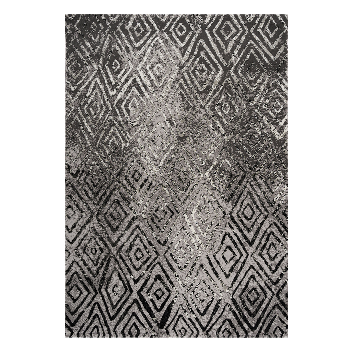 Χαλί (160X230) Polcarpet Damask 3889 Grey Black Χαλιά Σαλονιού Χειμερινά Spitishop