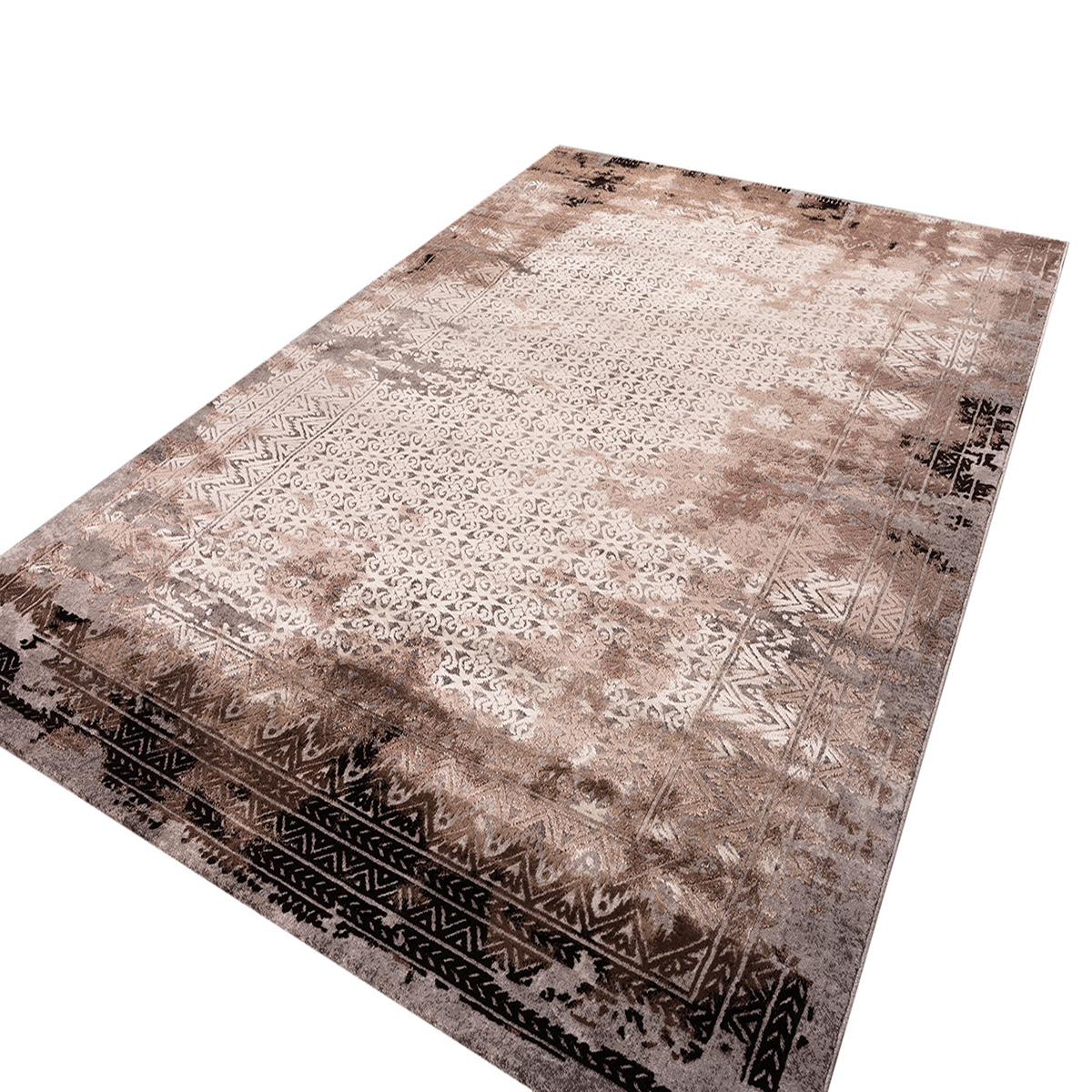 Χαλί (160X230) Polcarpet Damask 9362 Beige Grey Χαλιά Σαλονιού Χειμερινά Spitishop
