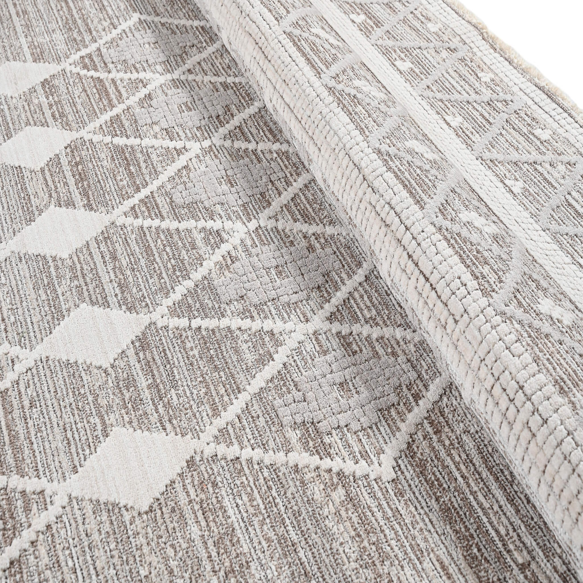 Χαλί (200X290) Polcarpet Havana Aztec 592 Beige Χαλιά Σαλονιού Χειμερινά Boho Spitishop