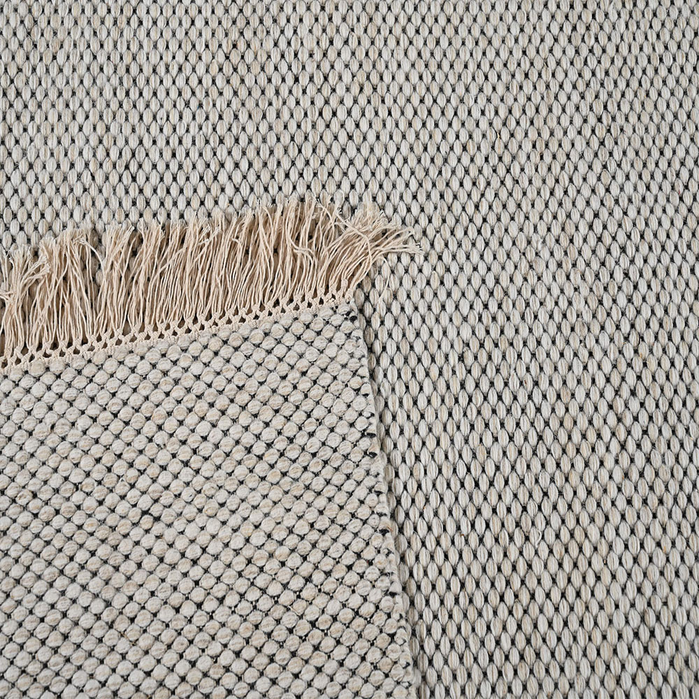 Χαλί (190X280) Polcarpet Wool Kilim 764 Cream Black Χαλιά Σαλονιού Χειμερινά Μοντερνα Spitishop