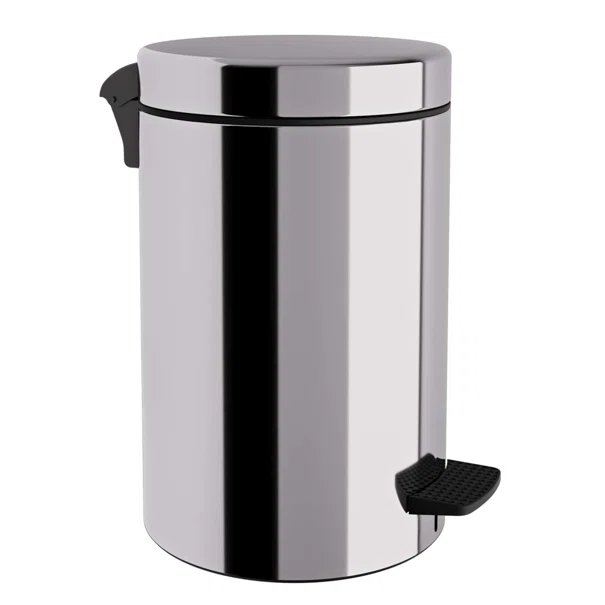 Κάδος Απορριμμάτων Μπάνιου (Φ25x40) Pam & Co 12lt 12-300-001 Inox