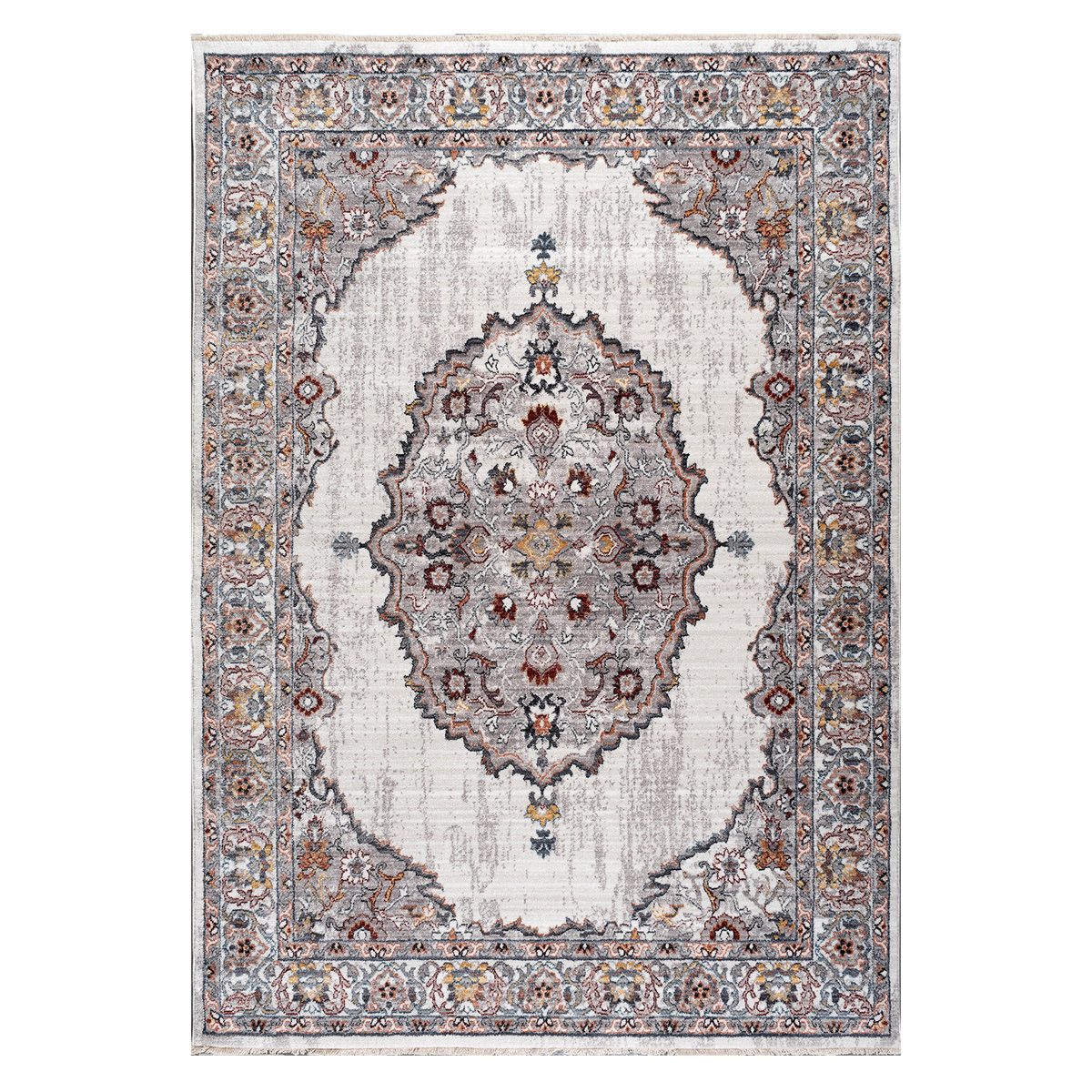 Χαλί (170X240) Polcarpet Ziegler 3093 Silver Χαλιά Σαλονιού Χειμερινά Boho Spitishop
