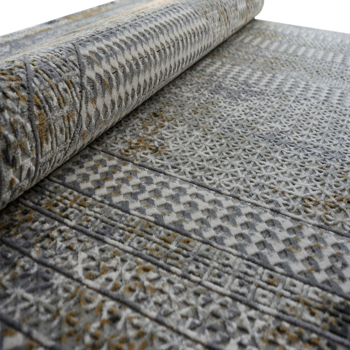 Χαλί (160X230) Polcarpet Oscar 8210 Cream Grey Χαλιά Σαλονιού Χειμερινά Spitishop