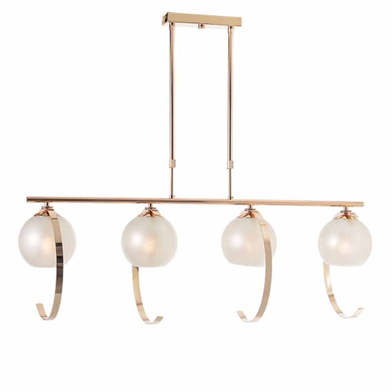 Φωτιστικό Οροφής Πολύφωτο Aca Iparelle DCR17504P Gold/Pearl