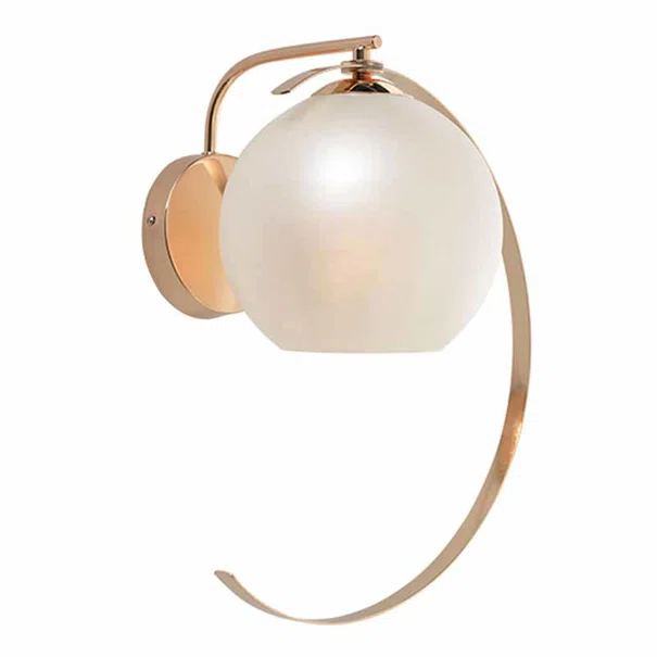 Απλίκα Τοίχου Aca Iparelle DCR17501W Gold/Pearl