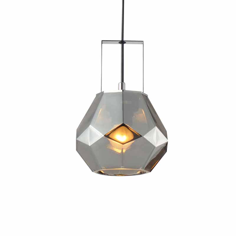 Φωτιστικό Οροφής Μονόφωτο Aca Diamondra V371481PG Chrome/Tint