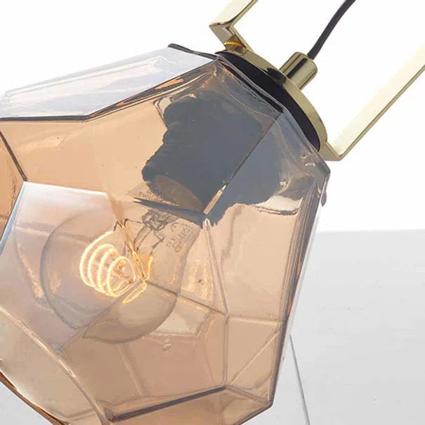 Πορτατίφ Aca Diamondra V371481TA Gold/Amber