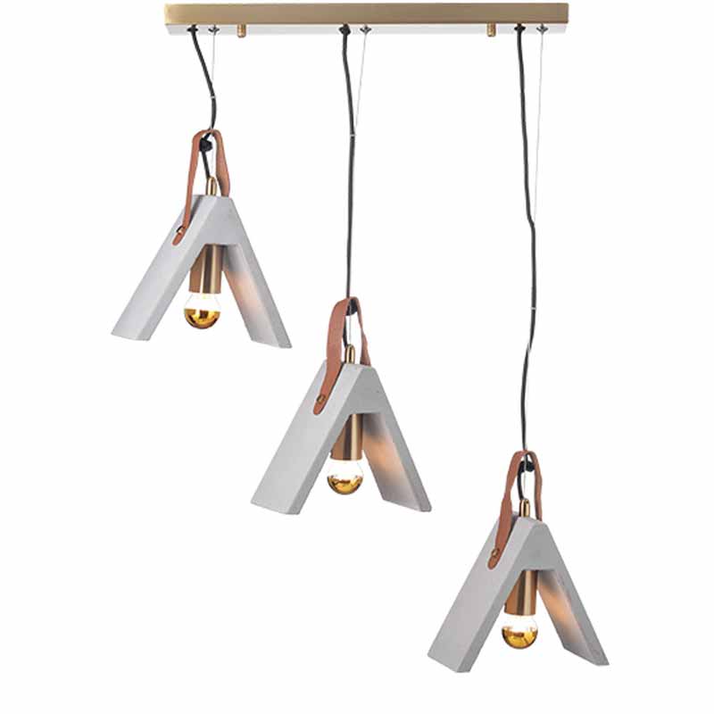 Φωτιστικό Οροφής Τρίφωτο Aca Alfa DCR171193PS Bronze/Grey