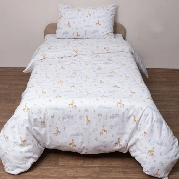 Φανελένια Σεντόνια Κούνιας (Σετ) Viopros Kids 2640 Λευκό
