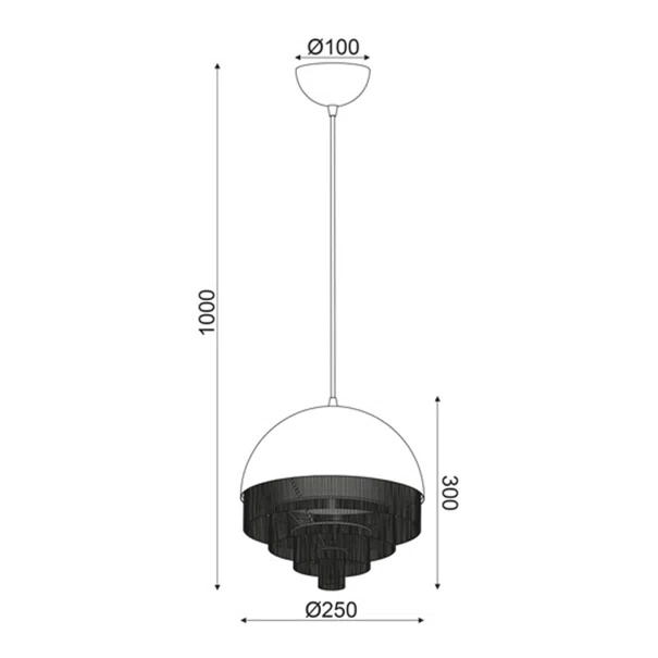 Φωτιστικό Οροφής Μονόφωτο Aca DCR1711725P Black Matt