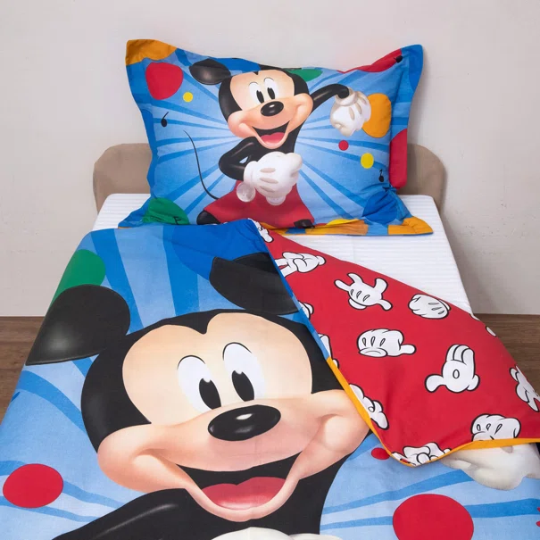 Παπλωματοθήκη Μονή (Σετ 160x200) 2 Όψεων Viopros Mickey 51