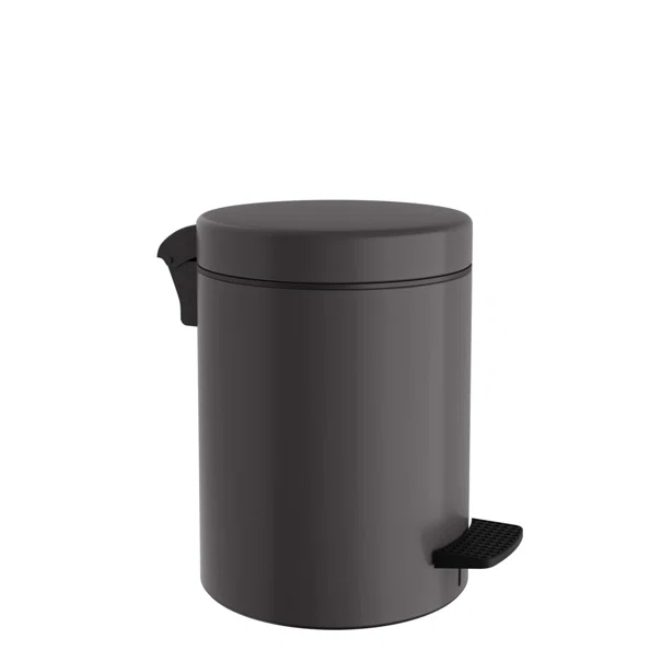 Κάδος Απορριμμάτων Μπάνιου (Φ20x28) Pam & Co 5lt 96 Anthracite Matte