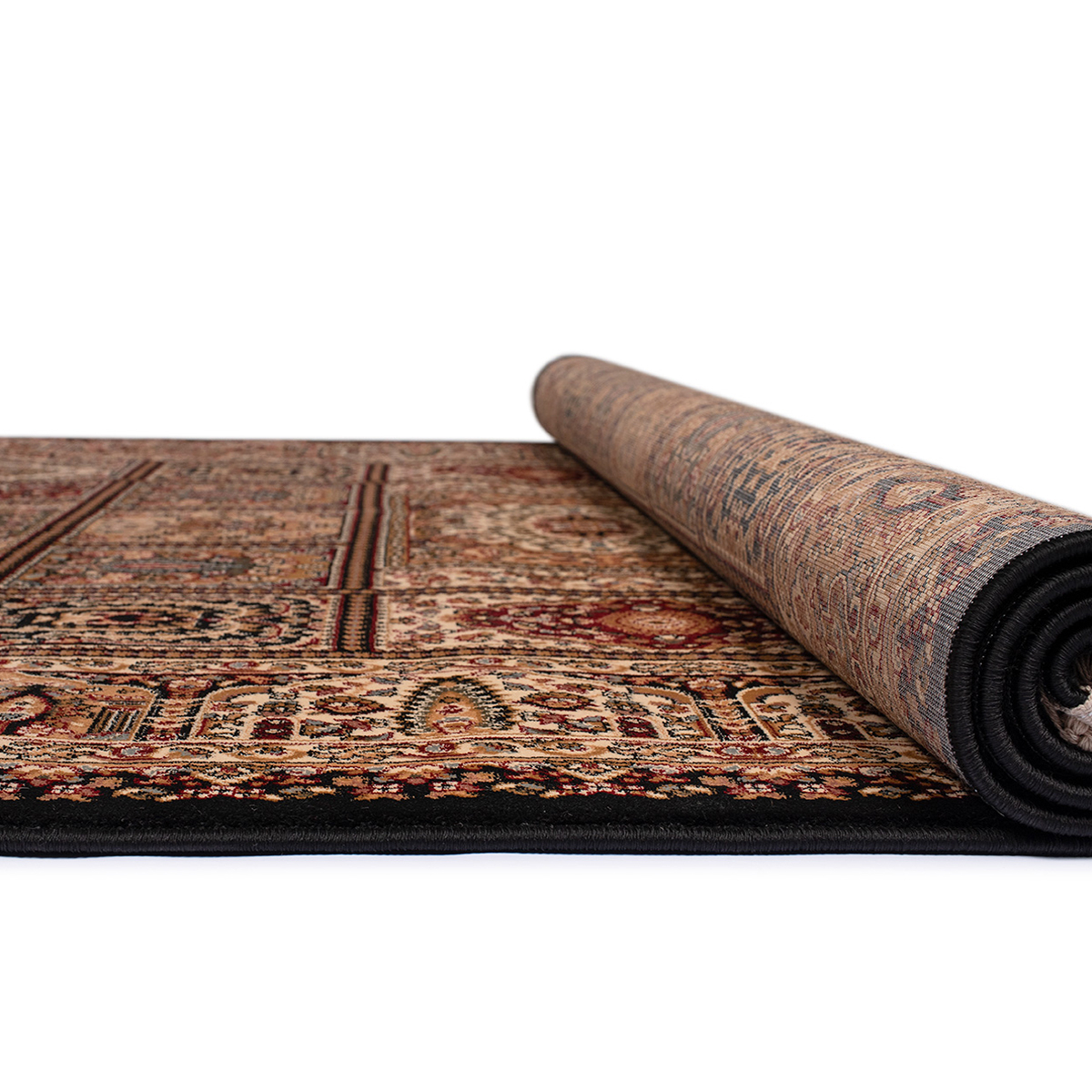 Χαλί (240X300) Βιοκαρπέτ Isfahan 3517D Black Χαλιά Σαλονιού Χειμερινά Boho Spitishop