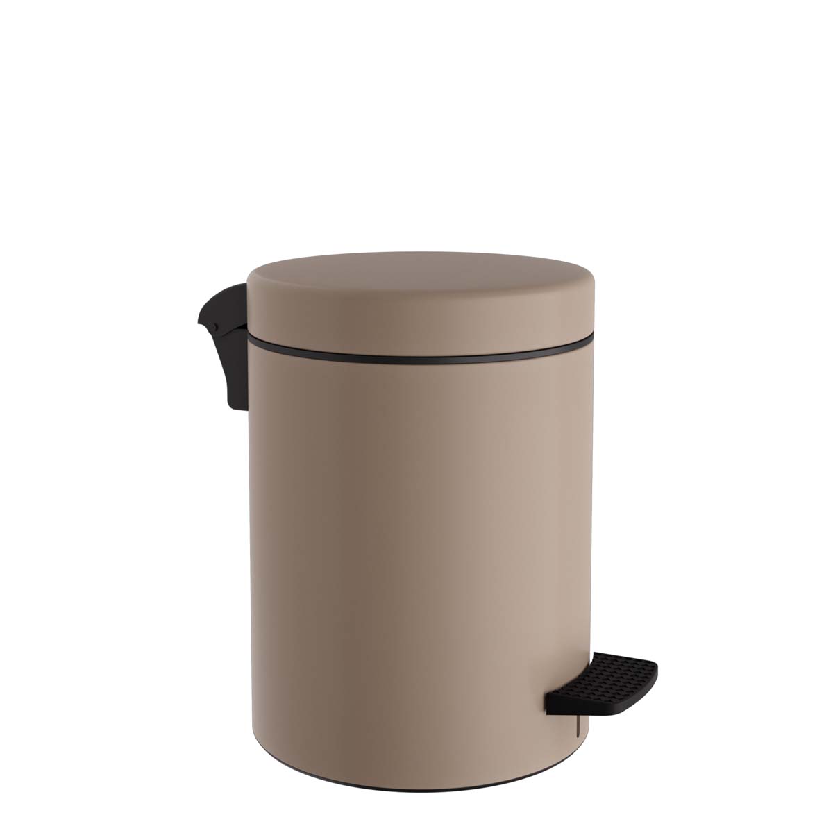 Κάδος Απορριμμάτων Μπάνιου (Φ20x28) Pam & Co 5lt 96 Beige Matte