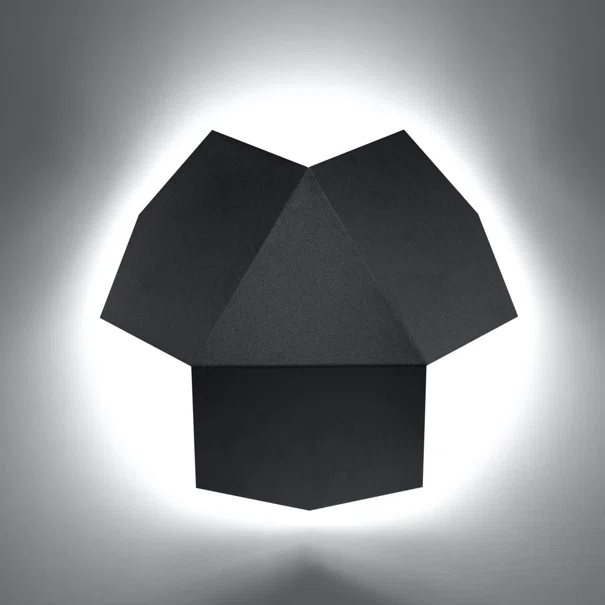 Απλίκα Τοίχου Sollux Tre Black SL.0425