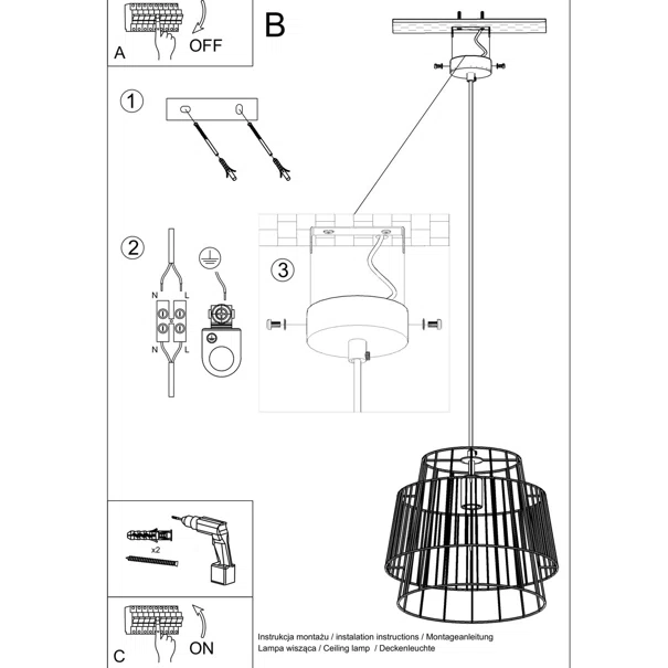 Φωτιστικό Οροφής Μονόφωτο Sollux Gate White SL.0662