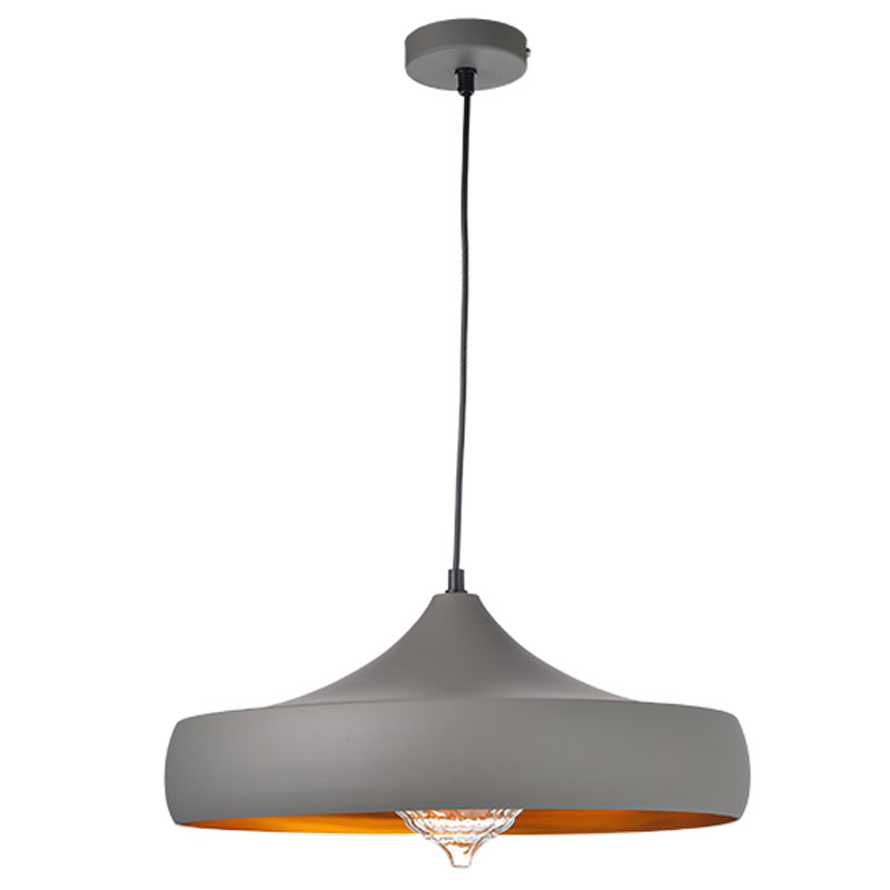 Φωτιστικό Οροφής Μονόφωτο Aca Caliphate KS07961PGG Grey/Gold