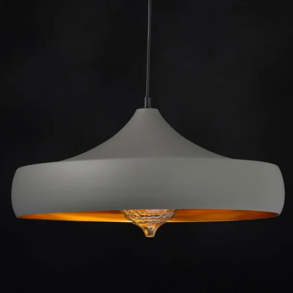 Φωτιστικό Οροφής Μονόφωτο Aca Caliphate KS07961PGG Grey/Gold