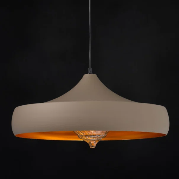 Φωτιστικό Οροφής Μονόφωτο Aca Caliphate KS07961PKG Brown/Gold