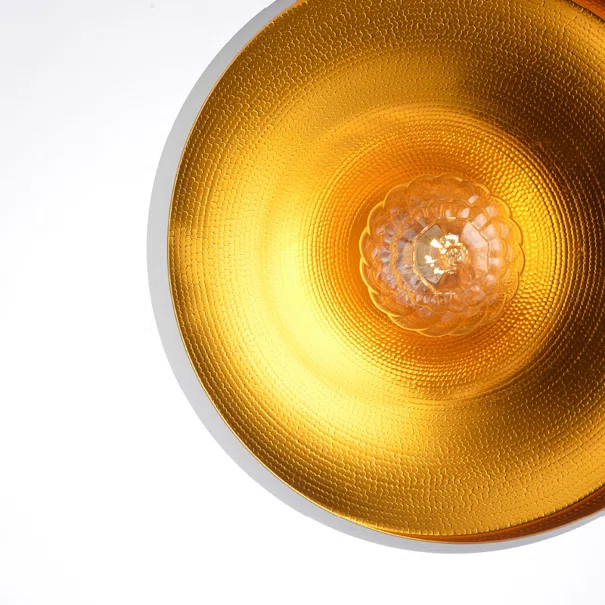Φωτιστικό Οροφής Μονόφωτο Aca Caliphate KS07961PWG White/Gold