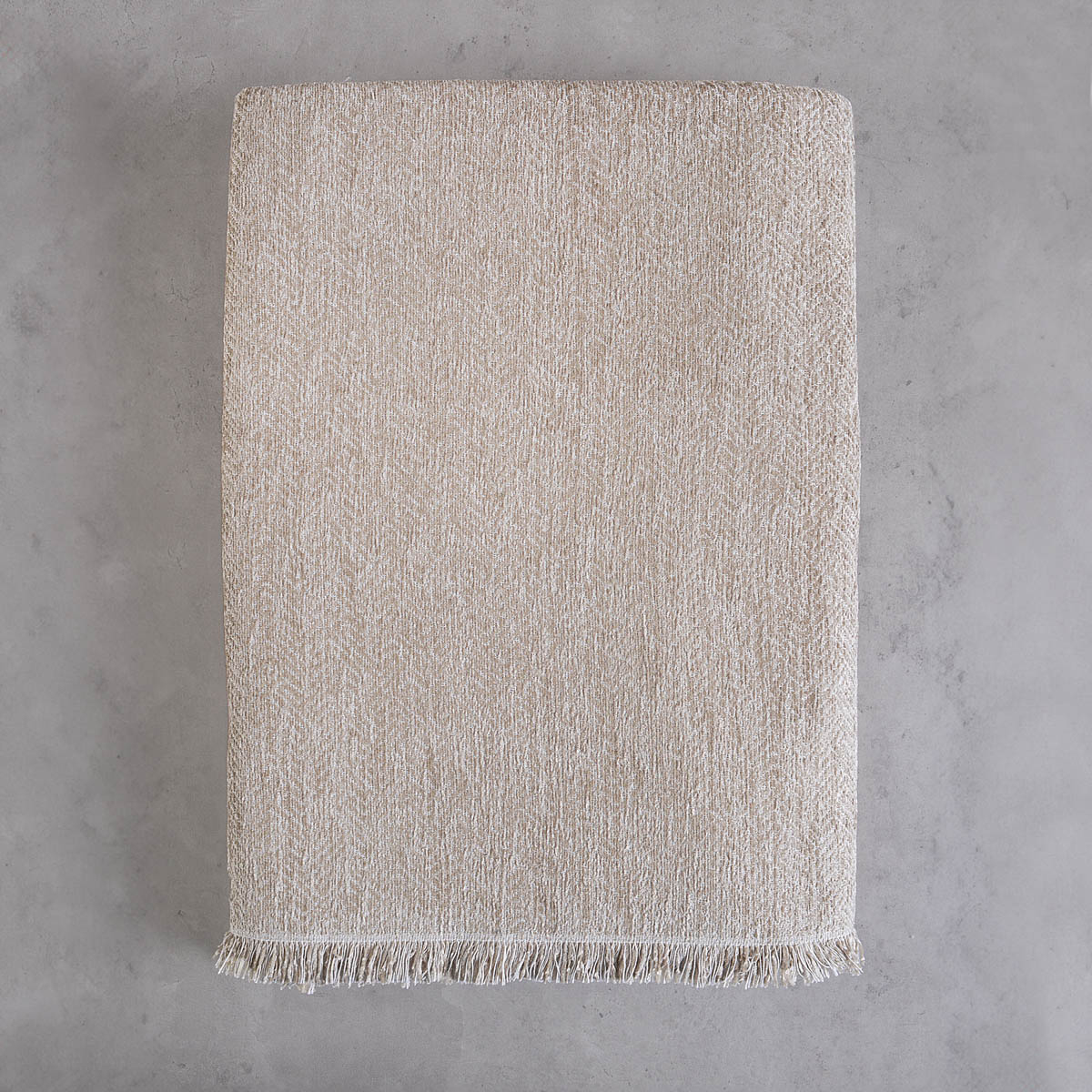 Ριχτάρι Καναπέ Διθέσιου (180X240) Rythmos Avida Beige Λευκά Είδη Σαλονιού Ριχτάρια Χειμερινά Spitishop