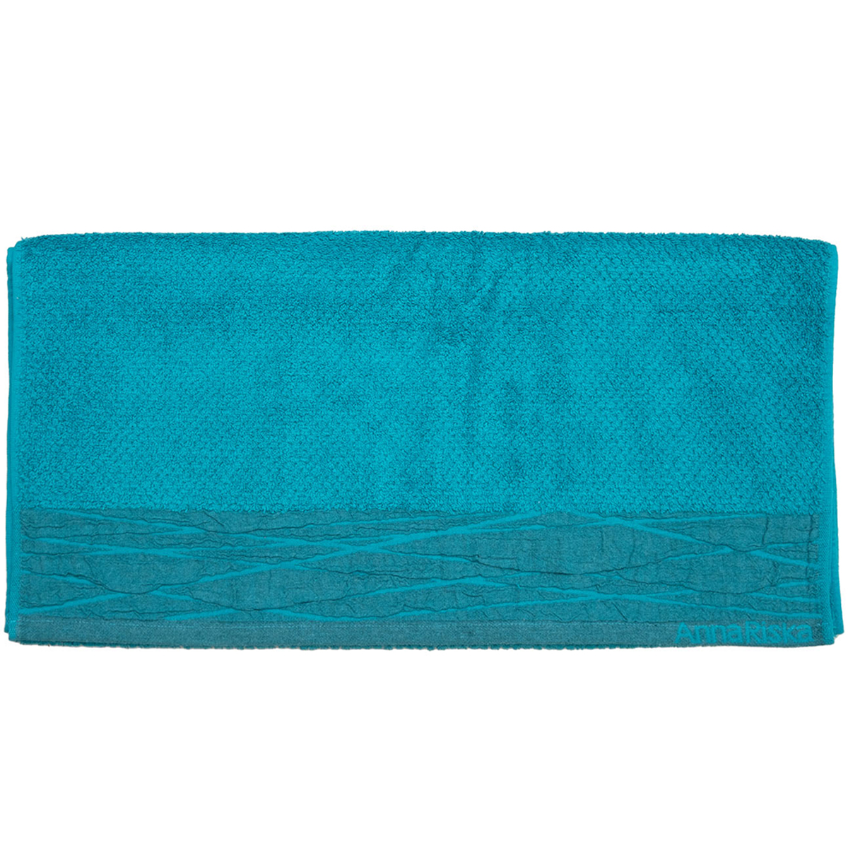 Πετσέτες Μπάνιου (Σετ 3Τμχ) Anna Riska Nefeli Lake Blue 600Gsm Λευκά Είδη Σετ Spitishop