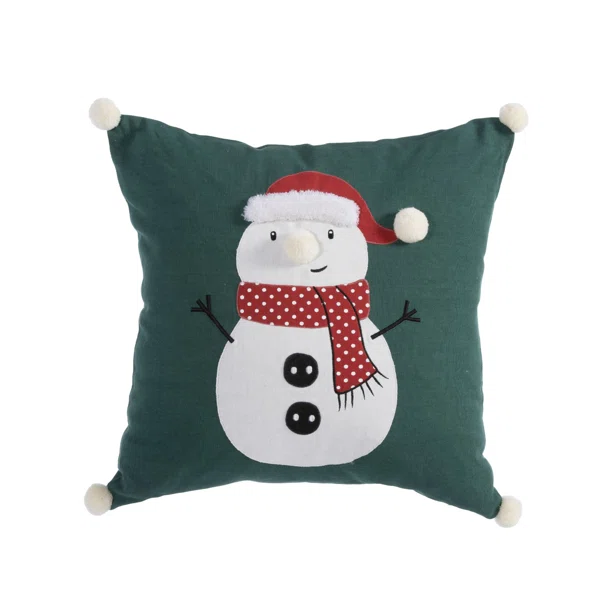 Χριστουγεννιάτικο Μαξιλάρι (45x45) Nef-Nef Homeware Happy Snowman