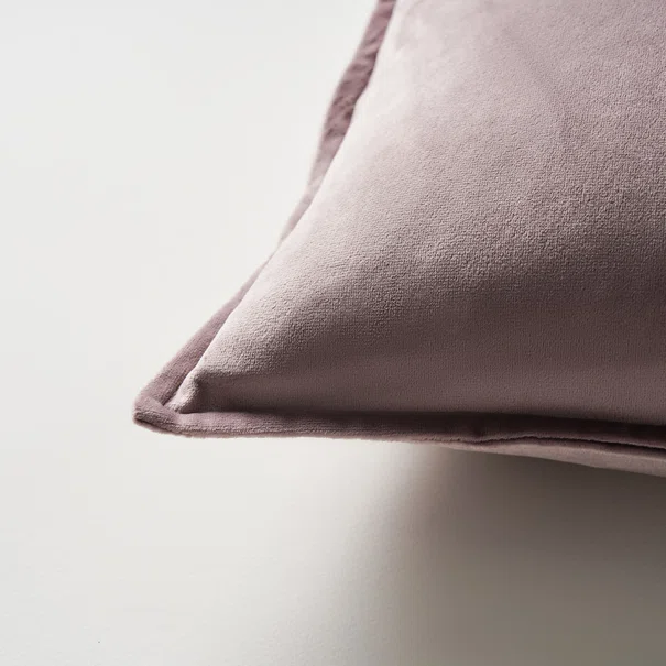 Διακοσμητική Μαξιλαροθήκη Βελουτέ (43x43) Gofis Home Winter Mauve Grey 710/19