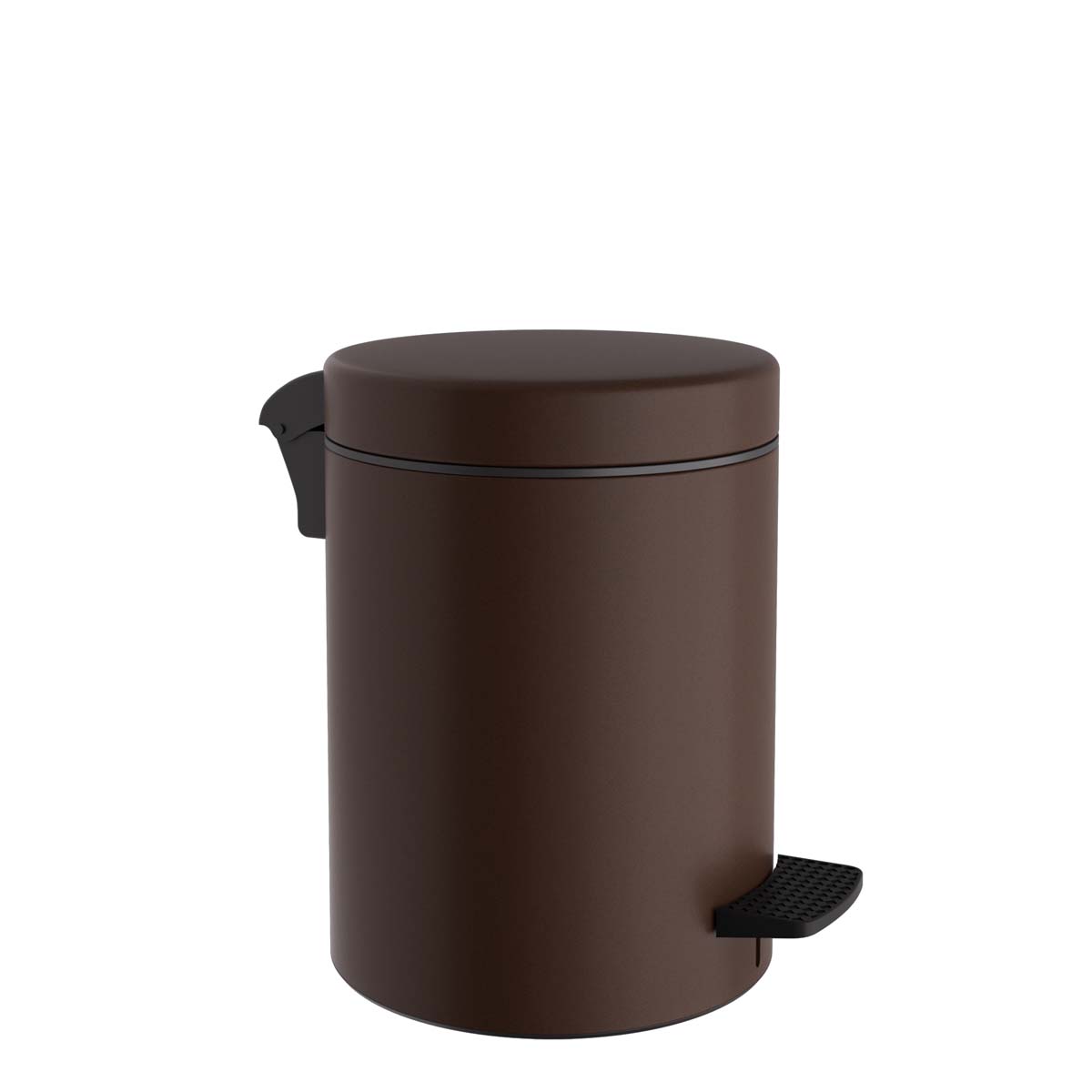 Κάδος Απορριμμάτων Μπάνιου (Φ20x28) Pam & Co 5lt 96 Wenge Matte