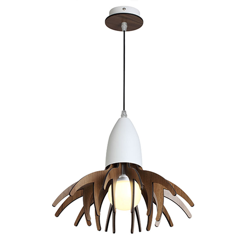 Φωτιστικό Οροφής Μονόφωτο Aca Alps ZM170031P Wood