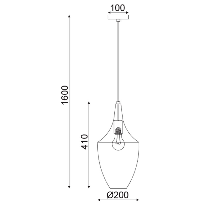 Φωτιστικό Οροφής Μονόφωτο Aca Pleiades Od90911Pch Nickel Φωτιστικά Κρεμαστά Spitishop