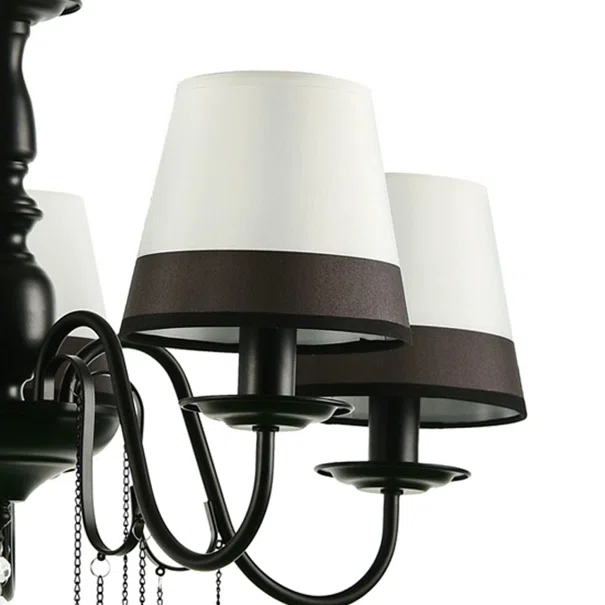 Πολυέλαιος Οροφής Aca Mulan EG167285PBW Black Matt