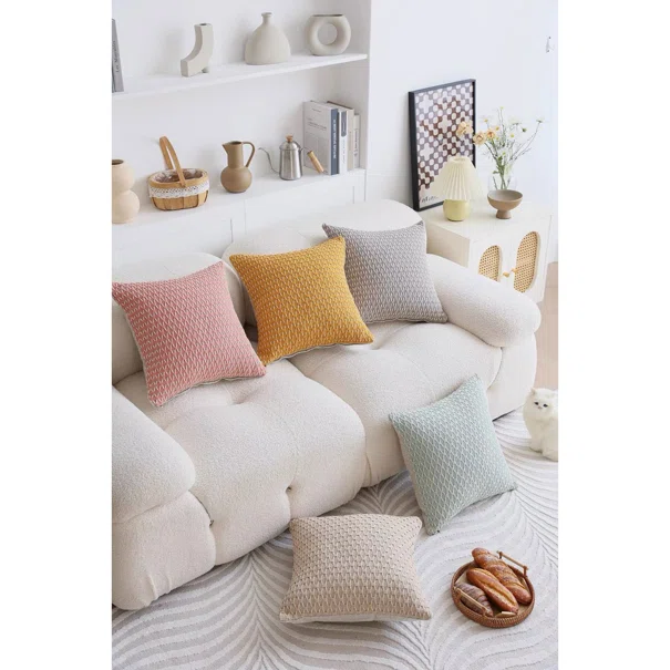 Διακοσμητική Μαξιλαροθήκη (45x45) Whitegg D0200-1 Pink