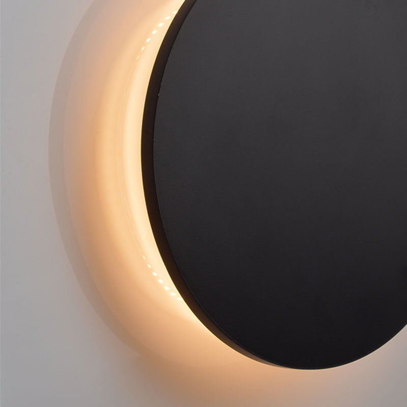 Απλίκα Τοίχου LED Aca Eclipse ZM1705LEDWB Black Matt
