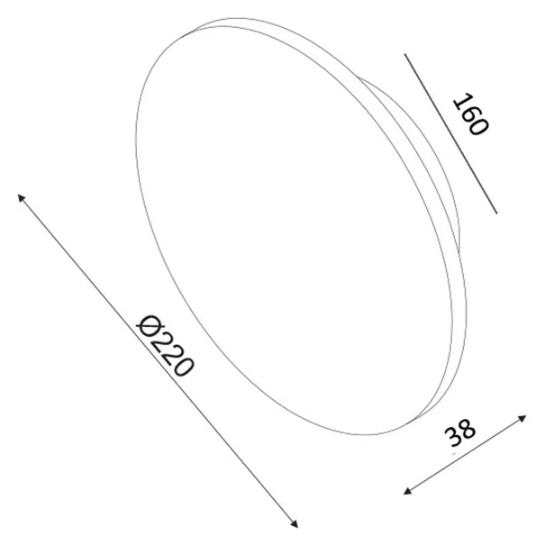Απλίκα Τοίχου LED Aca Eclipse ZM1710LEDWLW Light Wood