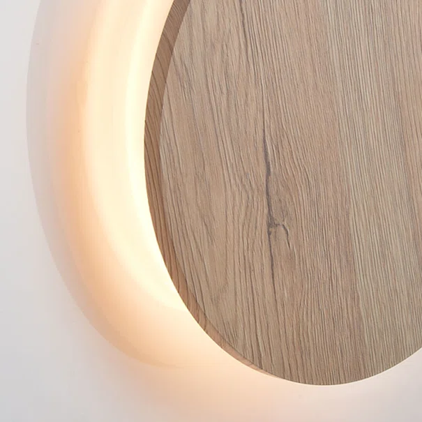 Απλίκα Τοίχου LED Aca Eclipse ZM1724LEDWLW Light Wood