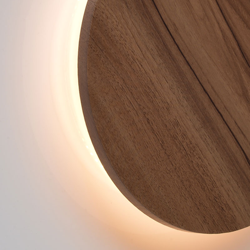 Απλίκα Τοίχου LED Aca Eclipse ZM1715LEDWDW Dark Wood