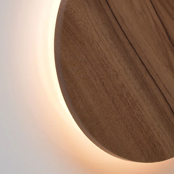 Απλίκα Τοίχου LED Aca Eclipse ZM1715LEDWDW Dark Wood