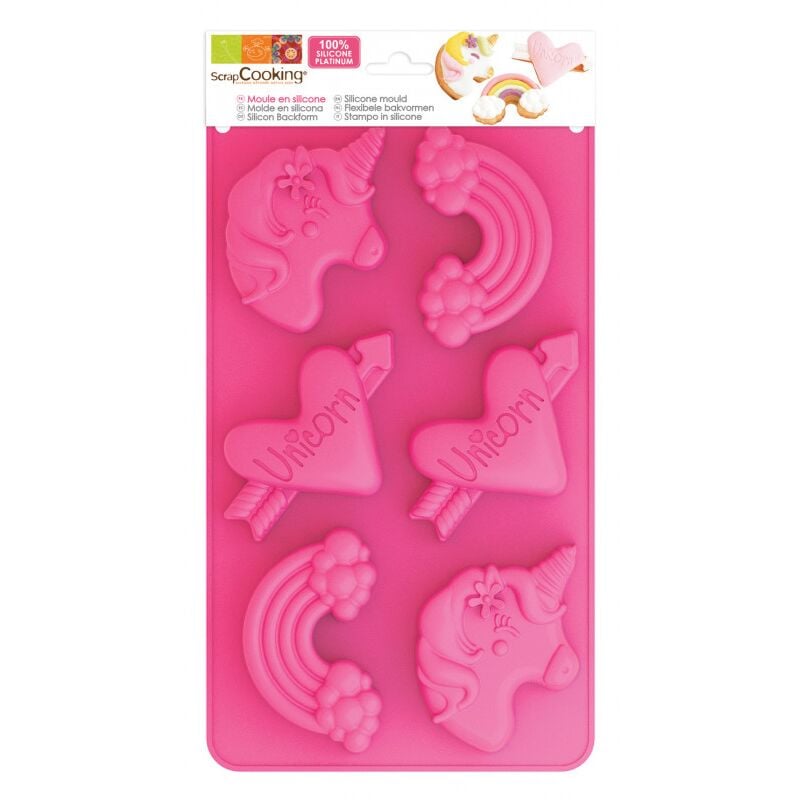 Φόρμα Σιλικόνης Για 6 Cupcake/Muffin Scrap Cooking Unicorn SCC-3176