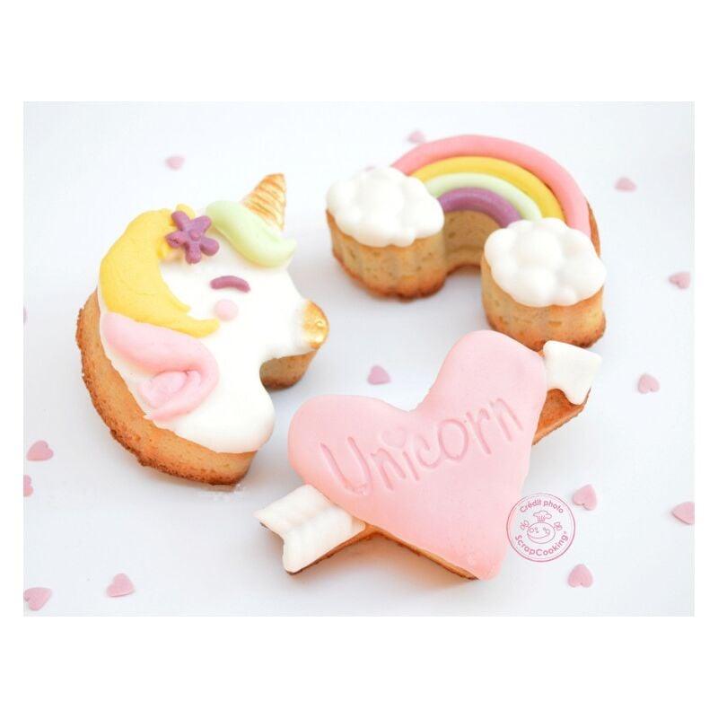 Φόρμα Σιλικόνης Για 6 Cupcake/Muffin Scrap Cooking Unicorn SCC-3176