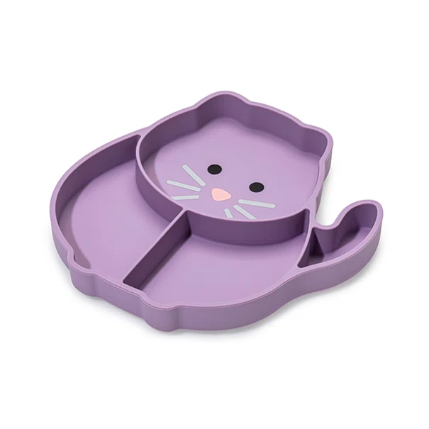 Πιάτο Σιλικόνης Με Χωρίσματα Melii Cat 17600