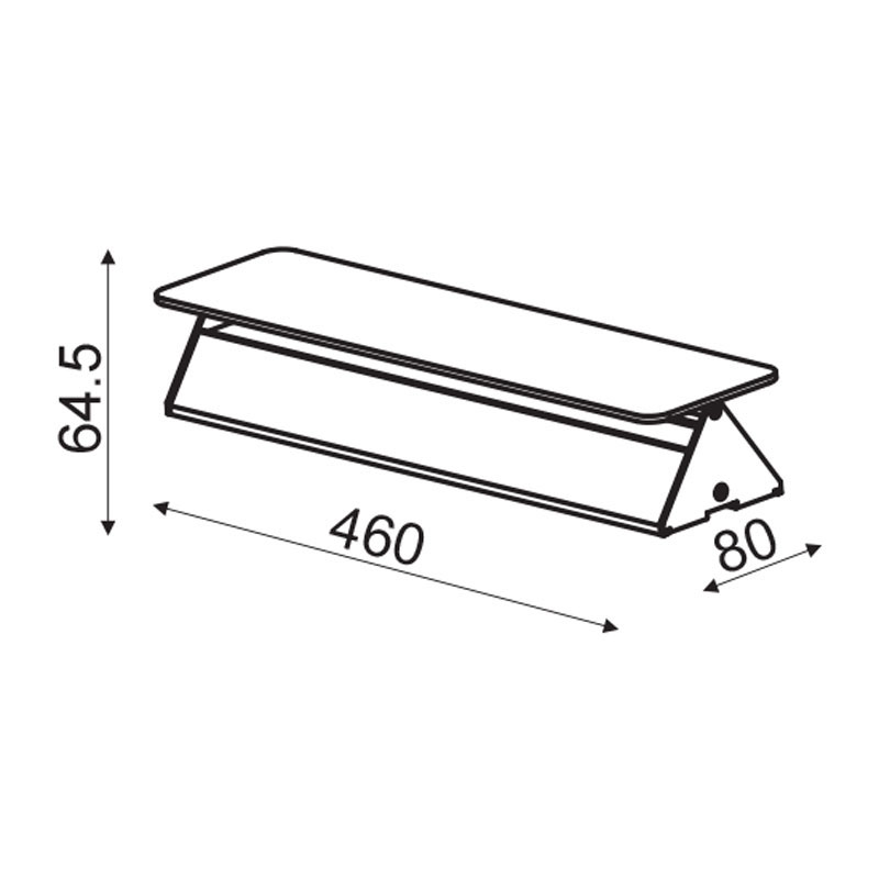 Απλίκα Τοίχου Led Aca Pyramid Zd806415Ledwh White Φωτιστικά Spitishop