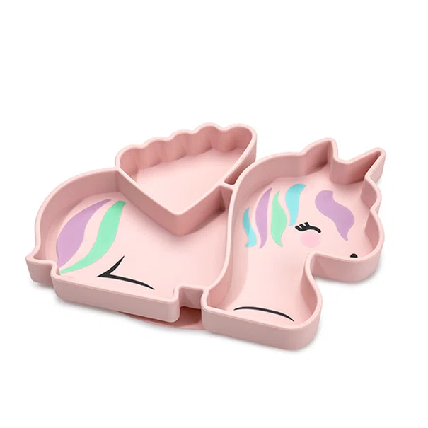 Πιάτο Σιλικόνης Με Χωρίσματα Melii Unicorn 17300
