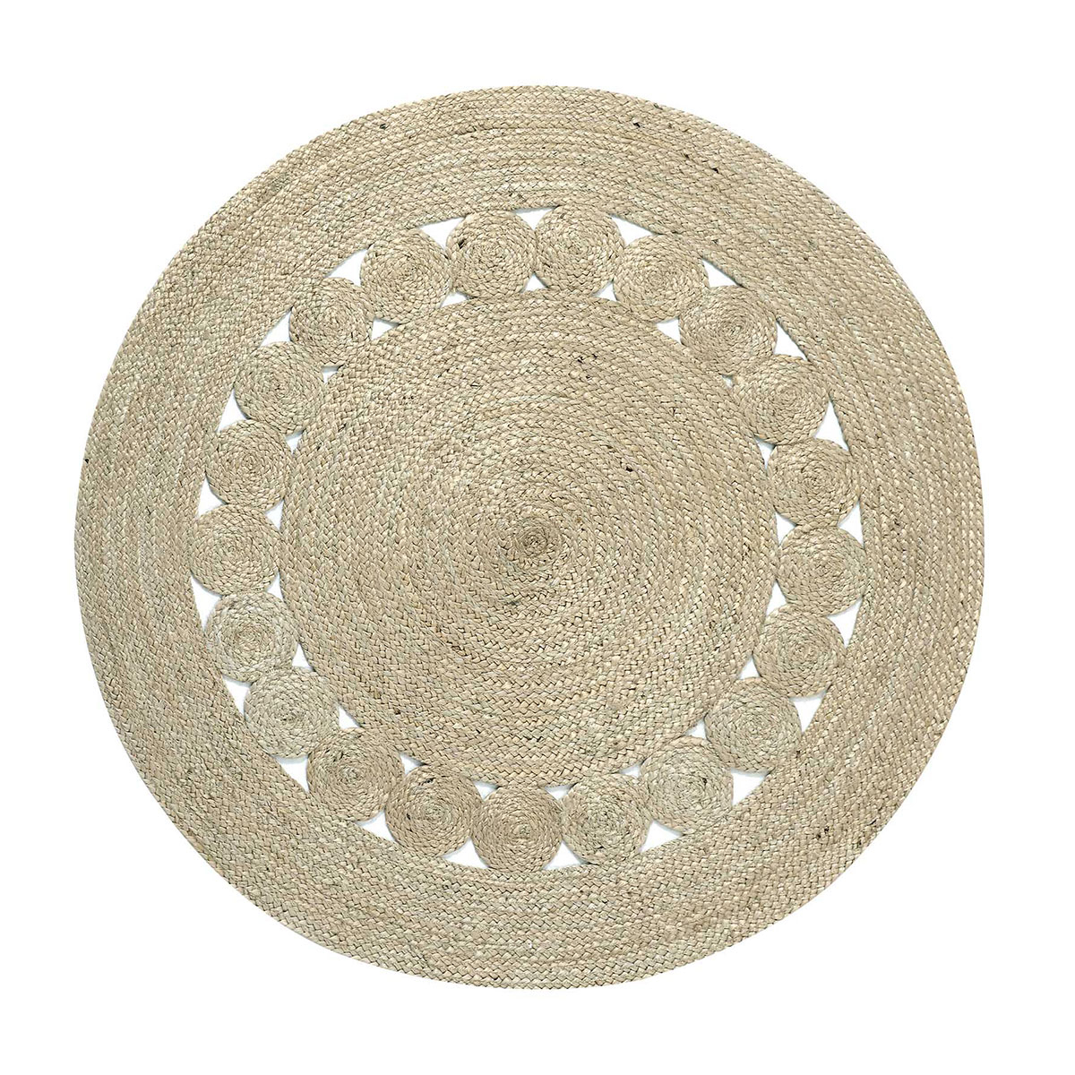 Στρογγυλό Χαλί Καλοκαιρινό (Φ150) Silk Fashion 1764 Ψάθινη Διακόσμηση Ψάθινα Χαλιά Spitishop