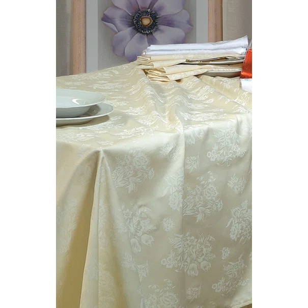 Τραπεζομάντηλο 12 Ατόμων (160x260) Rythmos Jasmine Ecru