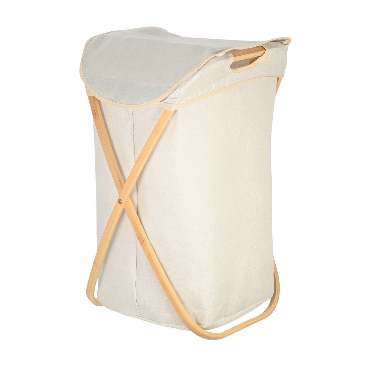 Καλάθι Απλύτων Αναδιπλούμενο (40X40X70) Estia Bamboo 02-18627 Μπάνιο Καλάθια Spitishop