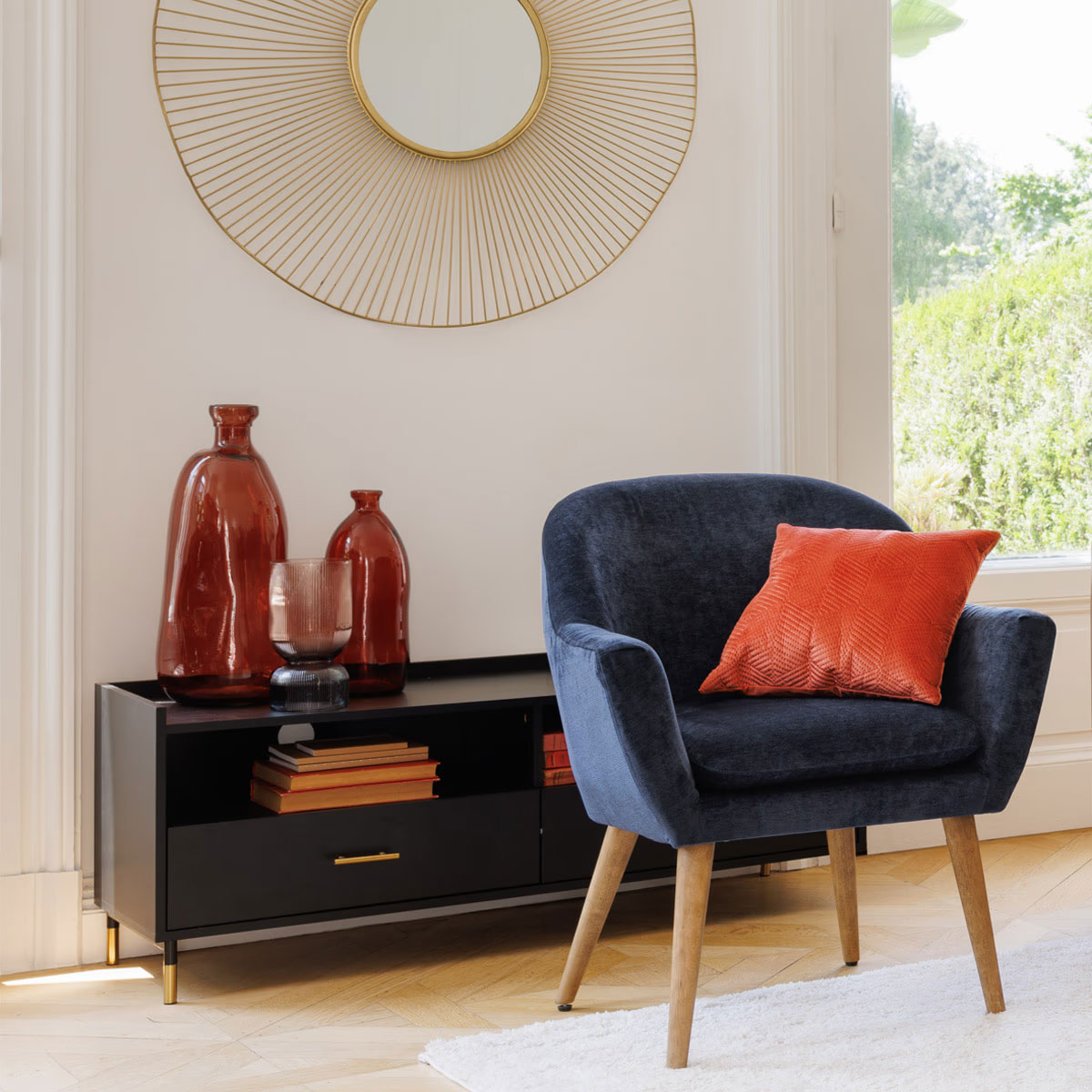 Διακοσμητικό Βάζο (Φ14 5X35) A-S Dame Jeanne Amber 155686I Διακόσμηση Διακοσμητικά Βάζα & Μπουκάλια Γυάλινα Spitishop