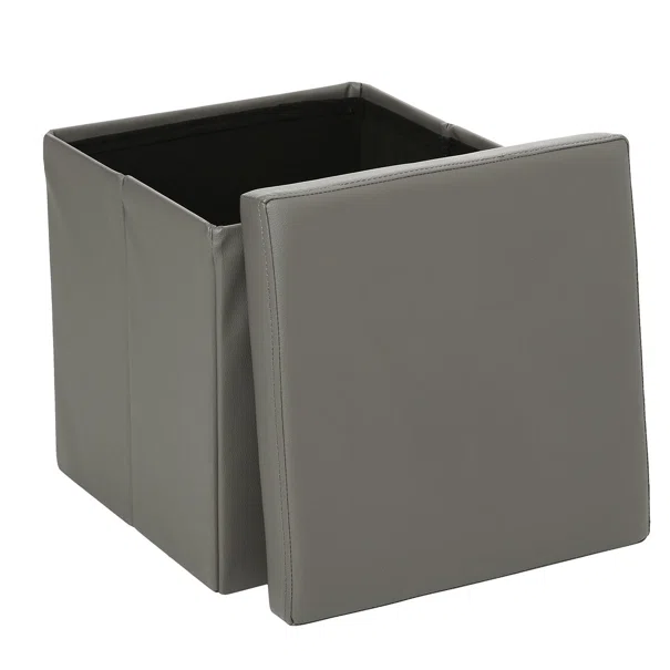 Σκαμπό Με Αποθηκευτικό Χώρο (38x38x38) A-S Fold Grey 121266B